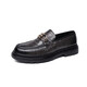 Fat Donglai DL Echtes Leder -Herren -Slipper Lazy Trend Frühlingsschuhe Britische Freizeitlederschuhe Doudou Wenzhou Lederschuhe 3518 Black_t.s.l Genauer Lederstil 38