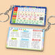 Beizu Nine-Nine Multiplicación y Medalla de Medalla de División Pendiente de llavero para la escuela primaria Segundo grado 99 Matemáticas orales Pinyin Yalek Colgante [Divide Medal Colgante] Con Medalla China 9*5.4cm