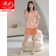 Langsha Algodón de algodón puro de algodón de algodón de algodón de algodón de algodón de Langsha Pajamá del verano pantalones cortos de manga corta de verano Conjunto de ropa para el hogar cómoda e informal Z9855 [Imagen principal] M [Recomendado para usar 80-100 Jin [Jin equivale a 0.5 kg]]]