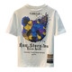 
Kurashi Ichiki imported fabric high-end short-sleeved T-shirt for men's trendy brand heavy breathable t-shirt loose anime printed half-sleeved top for men white JSW9905 M suitable for weight 95-108Jin [Jin equals 0.5 kg]