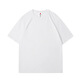 Ziweiqi trendy loose Japanese Hong Kong style short-sleeved trendy cotton heavy shirt American high street men's handsome summer suit retro white cotton high-quality short-sleeved--1365 S [Suggested 90-115Jin [Jin equals 0.5 kg]]