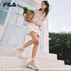 Fila offizielle Frauenschuhe Herbst neue Brettschuhe Radieschen Schuhe dicker Brot Schuhe Freizeitschuhe Sportschuhe Milch weiß/Rauch Rosenpulver-gr 37.5