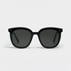 Neue Mode -GM -Sonnenbrille für Frauen trendy Internet Promi -Stars gleiche Sonnenbrille große Rahmen Schläbchen Brillen für Männer Outdoor Reisen schwarzer Rahmen grau Film