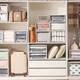 Schublade Aufbewahrungsbox Kunststoff Haushalt transparent Finishing Box Kleiderschrank Schlaflocken Schlafloch Kleidung Kleidung Aufbewahrungsschrank D3523 Tiefe 47* Breite 35* Höhe 23 cm transparent ein Stück