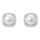 Saturday Fortune S925 Silver Pearl Stud Earrings for Women Gentle Starlight X0912436 Pair Birthday Gift