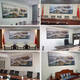 
Fantasy of the Great Wall Backing the Mountains and the Great Wall Landscape Paintings Office Conference Room Hanging Paintings Decorative Calligraphy Paintings Living Room Background Wall Murals CT-3881 Backing with a Backing 250cm Door Matte Oil Canvas+