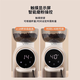 
KDyson smart electric bean grinder adjustable scale hand-pulled Italian steel core coffee bean grinder home coffee machine single 683 powder discharger black (easy to shoot out the fine powder of bean chamber)