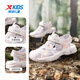 Xtep children's sports and leisure sandals for middle-aged and older girls summer toe-cap non-slip sandals Xtep white/lilac 34