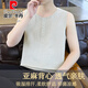 Pier Cardan Lenen Leven Men's Summer Thin Cround Sheam Solid Color Hoolabless Cool Cotton Lense Funteverse Funct