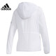 阿迪达斯 （adidas）女装 新款运动时尚经典休闲连帽透气夹克薄款梭织外套皮肤衣 FT2862-薄款 S 160/84A 建议90-105斤