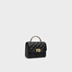 CHARLES&KEITH25秋季新品菱格链条手提斜挎包小方包包女包七夕礼物CK2-50701608 Black黑色 S
