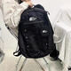 North Face Fox large-capacity casual outdoor backpack black with handbag