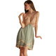 Gui Ruo (Gui Ruo) Gui Ruo sexy backless tempting mesh gauze plus breast pad butterfly suspender nightgown for women P3886 green (outer robe + belt, all size