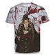 Bamaitu ein Stück Kurzarm ein Stück Zoro Anime T-Shirt Primary- und Sekundarschüler und Teenager 3D-Druck Trendy Top Burning Ace TXU1480 S geeignet für Gewicht 80-90 Jin [Jin gleich 0,5 kg]