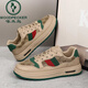 Woodpecker 2025 summer extra-large board shoes 45 original niche trendy shoes 46 sports casual shoes 47 retro light luxury men's shoes 48 6175 meters green 40