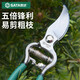 Shida manual pruning shears, fruit tree gardening scissors, extended durable tool shears, pruning branches, floral shears, labor-saving 05901 curved blade_8 inches 20cm long