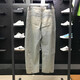 Pantalones para mujeres Adidas Clover 2025 Spring Nuevo producto de ancho de ancho de ancho de nivel ancho Pantalones de escimitación JX9212 JX9214 Dark Blue_gradial 27