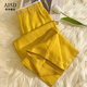 
Fall in love with the high-end navy blue linen wide-leg pants for women in summer thin 2025 new high-waisted small pants nine-point ramie pants, hemp color - long pants S/26 suggest 85-95Jin [Jin equals 0.5 kg]