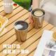Amenger German pure titanium beer cup outdoor camping water cup juice cup single layer portable cup anti-fall cold drink cup titanium cup