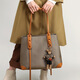 CALVIAKRIM2025四季新款时尚大容量托特包通勤轻便单肩包手提女包百搭箱包 卡其棕