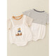 Balabala baby kurzärmelige kleidung sommer dünne baby junge sommer sommer mond neugeborene hauptmond krabbelanzug 6189 blau 66cm