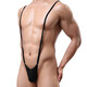 Men's thong critical jumpsuit suspenders sexy fishnet stockings mood underwear stockings set couple white thong 1 piece