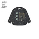 Jnby by JNBY New Jiangnan Buyi children's clothing long-sleeved shirt H-shaped loose shirt collar cotton 25 autumn boys 1P8210960 077/miscellaneous gray coffee 140 cm