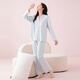 Fenten Pyjamas für Frauen 100% reines Baumwoll Antistatik 2025 Herbst Neues Produkt Sauerstoff Haut fühlen einfache Feste Farbe Frauen zu Hause Kleidung