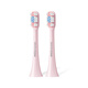 SOOCAS electric toothbrush head, universal cleaning type, SOOCAS toothbrush universal brush head, pink 2 pack