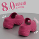 Belle 8cm squid-soled thick-soled slippers for women in summer new style for wear-increasing casual EVA internet celebrity beach high-heeled sandals white [3881] beautiful 8.0cm squid-soled 33 -34 positive size