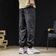 Playboy (Playboy) Pantalon décontracté à séchage rapide pour l'été masculin mince 2025 Nouveau pantalon de harem sportif américain de grande taille de grande taille 9902 Black S (adapté à 100-120jin [Jin est égal à 0,5 kg]))