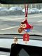 Yusenyi pop mart pucky biqi fliegendes Auto Hanging Teile Auto Innenheizdekoration Rückspiegel Internet Berühmtheit Hängende Dekoration Fliege Eichhörnchen Baby + Cowhide Seil