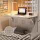 Honger dormitory bed table laptop table student bed desk folding writing desk under the upper bunk bed small table warm white 60cm reinforced and thickened foldable style