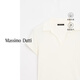 Massimo Dutti neues Saison-Sonderangebot 2025 Frauenkleidung Urban einfacher Pendlerstil hautfreundlicher purer Baumwollkurzärmel-Polo-Hemd 06805109 Off-White XS (CN 165/84A)