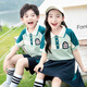 米诗德（MISHIDE）米诗德幼儿园园服夏季英伦校服小学生校服套装夏季短袖英伦风毕业 绿色6625款男T恤+短裤 160cm 均码