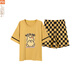 
Modal pajamas for women in summer 2025 new short-sleeved full-plaid suit Korean version for outdoor wear cartoon home clothes Y9856 M (recommended 75-95Jin [Jin equals 0.5 kg])