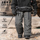 Jeep Spirit Jeep Soft Shell Ladung der Hosen Herren Winter Ente Down Leichte warme winddichte Wasserdichte der Bergsteigere-Hose Jeep-13822-Rock Lime-CB L 130-150jin [Jin gleich 0,5 kg]