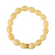 Potala Palace Beeswax Date Beads Single Circle Bracelet 925 Silver Transfer Beads Amber Disk Bracelet Birthday Gift for Men and Women Beeswax 925 Silver Bracelet