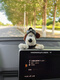 Litian Automobile Central Control Screen Paste Doll Decoration Pendant Cute Plush Ornament Girl Car New Year Gift Black and Green Sweater Seat Belt Style Covered Safety Belt