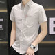 Aonta Snow Anta Classic 2025 New Ice Silk Short Shirt Men's Men's Summer Pocket Shirt Co dans le style coréen Slim et polyvalent 854 Kaki Hailanzhi M 90-104Jin [Jin est égal à 0,5 kg]