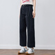 Shifanli casual pants dad pants bucket pants 2025 summer new loose and comfortable balloon pants cropped pants women navy blue M