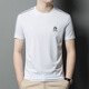 DVW T-shirt international de vêtements masculins pour hommes à manches courtes masculines 2025 Été Nouveau imprimé de mode décontracté cou rond à manches demi-manches Khaki 2xl 54 150-165jin [Jin est égal à 0,5 kg]