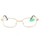 Gafas de lectura plegables de alta definición zoom inteligente 100-700 grados Hombres y mujeres ultra luz de cristal gafas ligeras anti-azul 816 oro [caja de vidrio/tela espejo] zoom inteligente 100-700