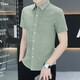 Brand Hailan Home Short à manches à manches à manches émouvantes Tendances estivales et poche polyvalente Business Casual Business Sense Pure Cotton Oxford Spinning Light Blue XL 120-133Jin [Jin est égal à 0,5 kg]