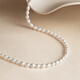 Saturday Fortune S925 Silver Pearl Necklace Girl Birthday Gift X0512047 Rice Pearls 5-6mm 40+3cm