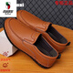Western Camel (Vancamel) Marke High-End Olisas Neue echte Leder-Herrenschuhe für geschäftliche Lederschuhe für atmungsaktive und vielseitige, weiche Soft-Einzelvater-Kamel-Flaggschiff gelb/ab9929 40