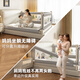 Yogyi bed fence crib anti-fall bed fence safety guardrail baby one side baffle three side bed guardrail no punching U-shaped base no punching Forest Holiday 2.0 meters (single side) no punching + free reinforcement rope