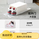 Sailotou Double Door Thickened Shoe Box Basketball Shoe Box Flip Transparent Shoe Storage Box Shoe Rack Dormitory Shoe Cabinet White 12 Pack - Does Not Include Partitions
