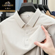 
Classic car ice silk short-sleeved T-shirt for men 2025 summer new business casual lapel comfortable thin breathable polo shirt for men 12358 military green M