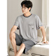 Yalu modal pijamas shorts de manga corta de manga corta ropa casera jóven